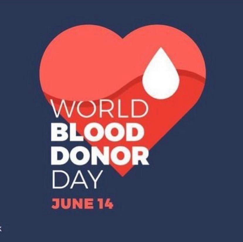 WORLD BLOOD DONOR DAY- JUNE 14, 2021